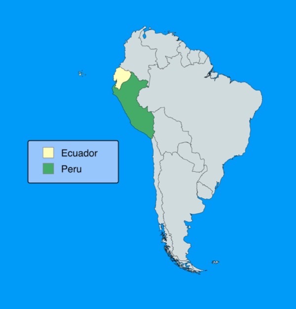 Peru and Ecuador.